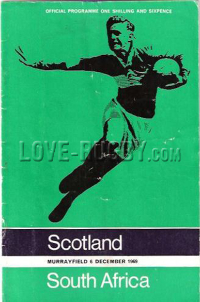 Scotland South Africa 1969 memorabilia